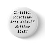 Christian Socialism? Pinback Button