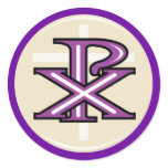 Christian Symbol Round Stickers