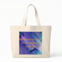 Christian Tote Bag with Bible Verse Psalm 24:1
