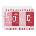Christian Valentine Card "God is LOVE" Bible Verse invitations