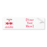 Christian Valentine Red v1 Bumper Stickers