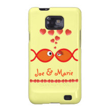 Christian Valentine Symbols - Orange v1 Samsung Galaxy S2 Case