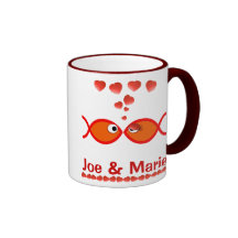 Christian Valentine Symbols - Orange v1 Coffee Mugs