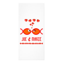 Christian Valentine Symbols - Orange v1 Custom Rack Cards