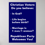 Christian Voters poster
