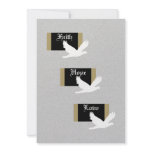 Christian Wedding Invitation -- Faith, Hope & Love
