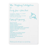Christian Wedding Program Humming Birds Flowers invitations