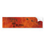 Christian Witness - Red Grunge - Seek Truth Bumper Sticker