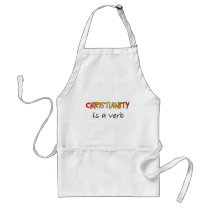 Christianity is a verb aprons