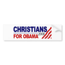 Christians For Obama Bumper Sticker