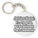 Christians Wanted... keychains