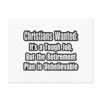 Christians Wanted...