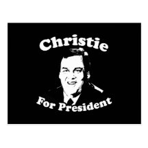 CHRISTIE FOR PRESIDENT 2012 POSTCARD