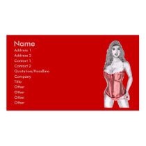 Christie (in red) Business Cards