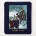 Christmas 3 Wise Men Nativity Scene mousepads