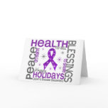 Christmas 4 Crohn's Disease Snowflakes cards
