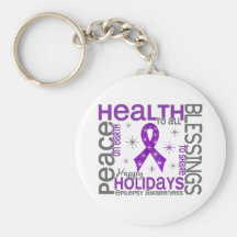 Christmas 4 Epilepsy Snowflakes Keychains