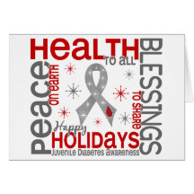 Christmas 4 Juvenile Diabetes Snowflakes Card