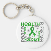 Christmas 4 Organ Donation Snowflakes Keychain