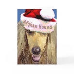 Christmas Afghan Hound Greeting Card