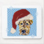 Christmas Airedale Mouse Mat