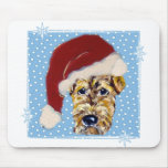 Christmas Airedale mousepads