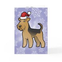 Christmas Airedale Terrier / Welsh Terrier