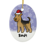 Christmas Airedale Terrier / Welsh Terrier ornaments