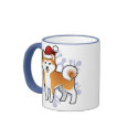 Christmas Akita Inu / Shiba Inu mugs