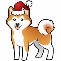 Christmas Akita Inu / Shiba Inu