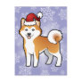 Christmas Akita Inu / Shiba Inu Post Card