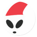 Christmas Alien stickers