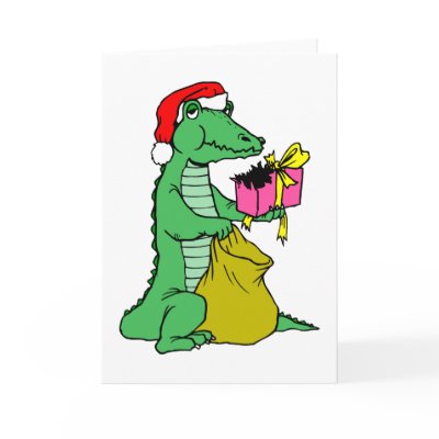 Christmas Alligator Cards