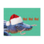 Christmas Alligator Postcard
