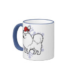 Christmas American Eskimo Dog / German Spitz Coffee Mug