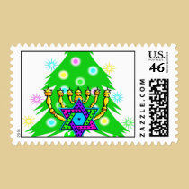Christmas and Chanukkah Postage stamps