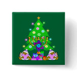 Christmas and Hanukkah Together buttons