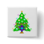Christmas and Hanukkah Together buttons
