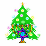 Christmas and Hanukkah Together photo sculptures