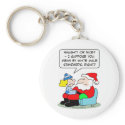 Christmas and white male standards keychains
