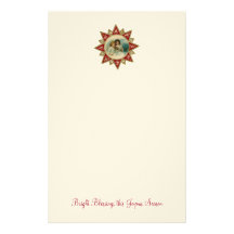 Christmas Angel Emblem Customised Stationery