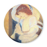 Christmas Angel Magnet - Burne-Jones - Round