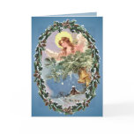 CHRISTMAS ANGEL & OVAL WREATH by SHARON SHARPE Cards