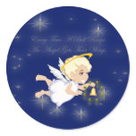 Christmas angel sticker