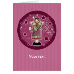 Christmas angel with Christmas tree Card