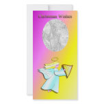 Christmas Angel With Harp Photo Cards