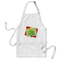 Christmas apron w/Tree