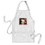 Christmas Apron with Santa Husky