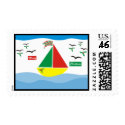 Christmas at sea postage