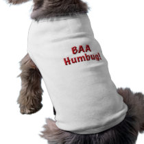 Christmas BAA Humbug dog shirt/sweater vest